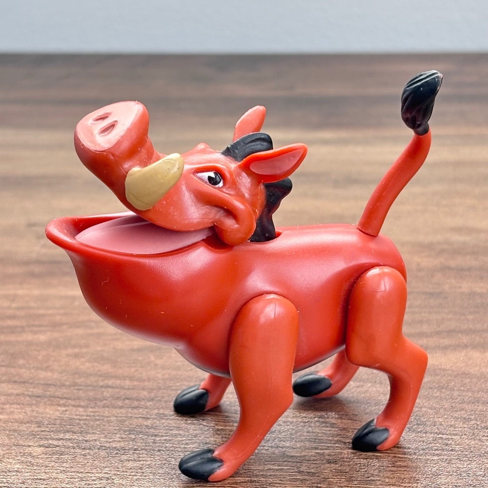 Disney The Lion King Guard PUMBAA Warthog Toy Posable Figure Mouth Opens Topper